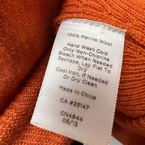 Talbots Orange Merino Wool Sweater - Picture 7 of 7
